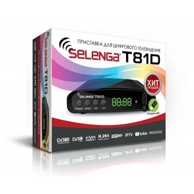 Ресивер DVB-T2 SELENGA T81D