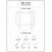 Кронштейн для ТВ METALDESIGN MD-3022 фиксированный, до 42", до 25кг, 75х75, 100x100, 200x100, 200x200