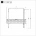 Кронштейн для ТВ METALDESIGN MD-3133 фиксированный, 32"-75", до 35кг, 50x50 - 400x400